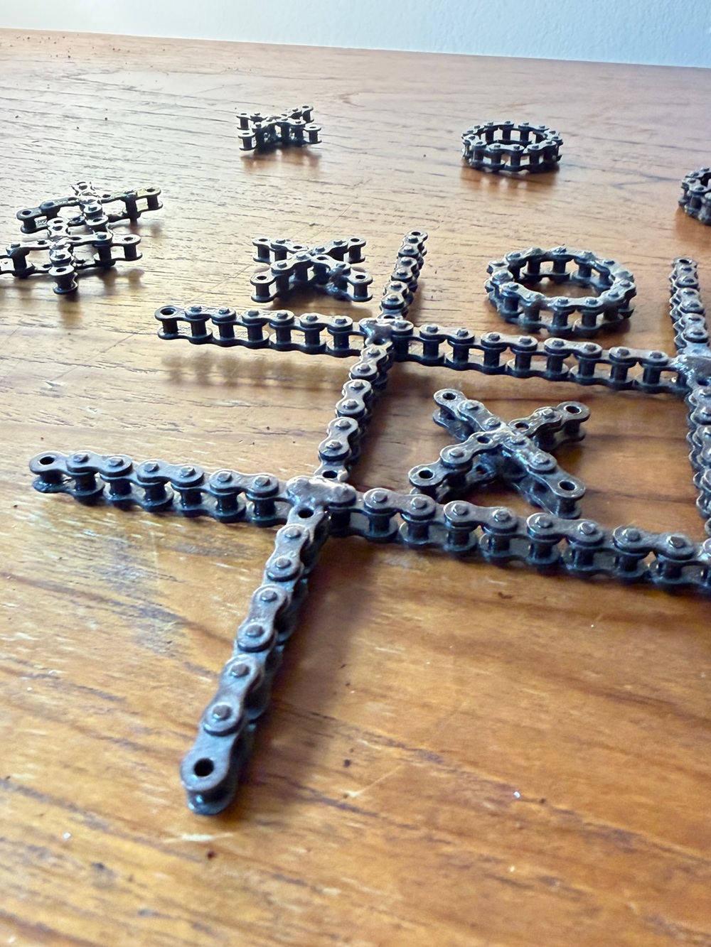 Bicycle Chain Tic Tac Toe table game